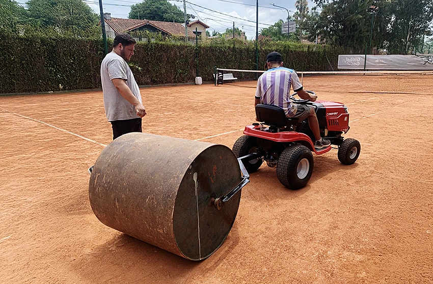 rodillo cancha de tenis L'Aviron