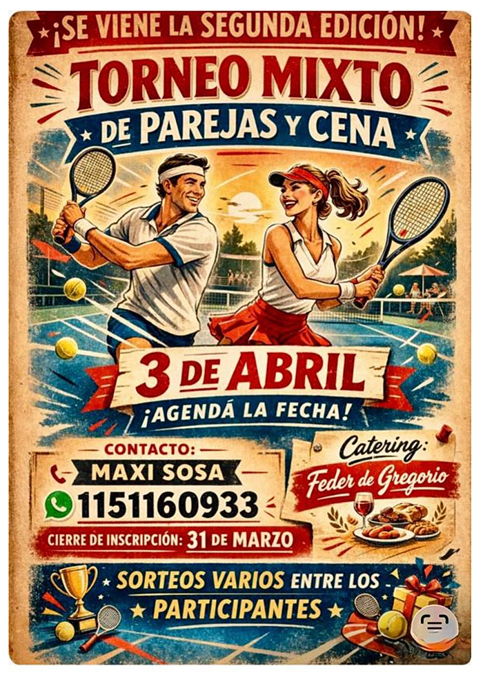 afiche torneo L'Aviron